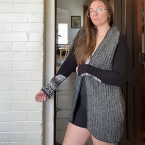 Smart wool cardigan